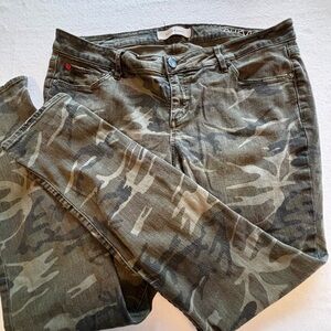 Slink Jeans Curvy Fit Camo Skinny Pants Size 18‎ Stretch Army Green